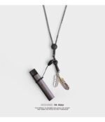 Handmade | Feather & Letter Lanyard - Image 7