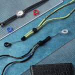 Lanyard comes with one large and one small silicone ring