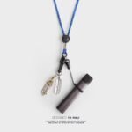 Handmade | Feather & Letter Lanyard - Image 2