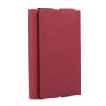 Cross Pattern Leather Storage Bag(Red) - Image 2