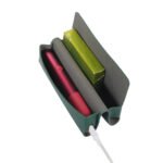 Litchi Pattern Leather Storage Bag(Green)