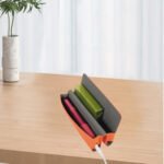 Litchi Pattern Leather Storage Bag(Green) - Image 5