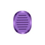 Rod Replacement Decoration Color Cap with Removal Tool(Striped Purple)