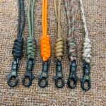 Paracord Lanyard with Braided Detail & Lobster Clasp