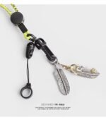Handmade | Feather & Letter Lanyard